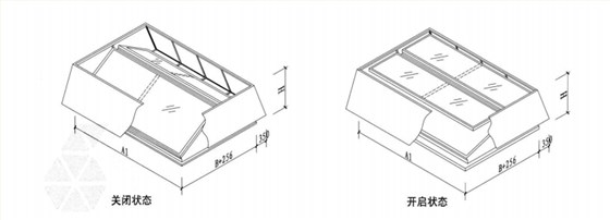 避風型電動天窗